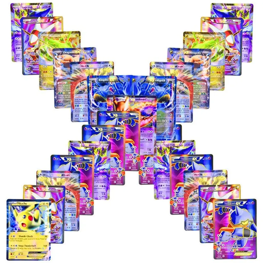 Pokémon karty - balíček 50ks náhodných karet ze série GX EX V Vmax