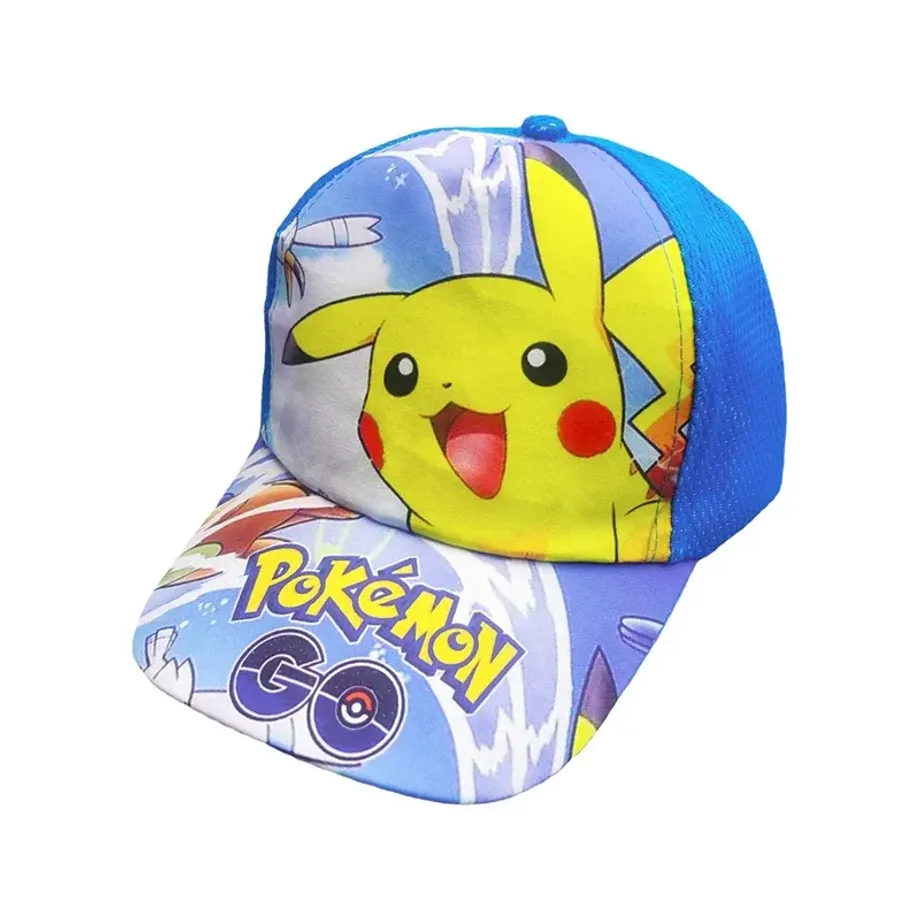 Dětská barevná čepice s motivy oblíbených postav pohádek Pokémon