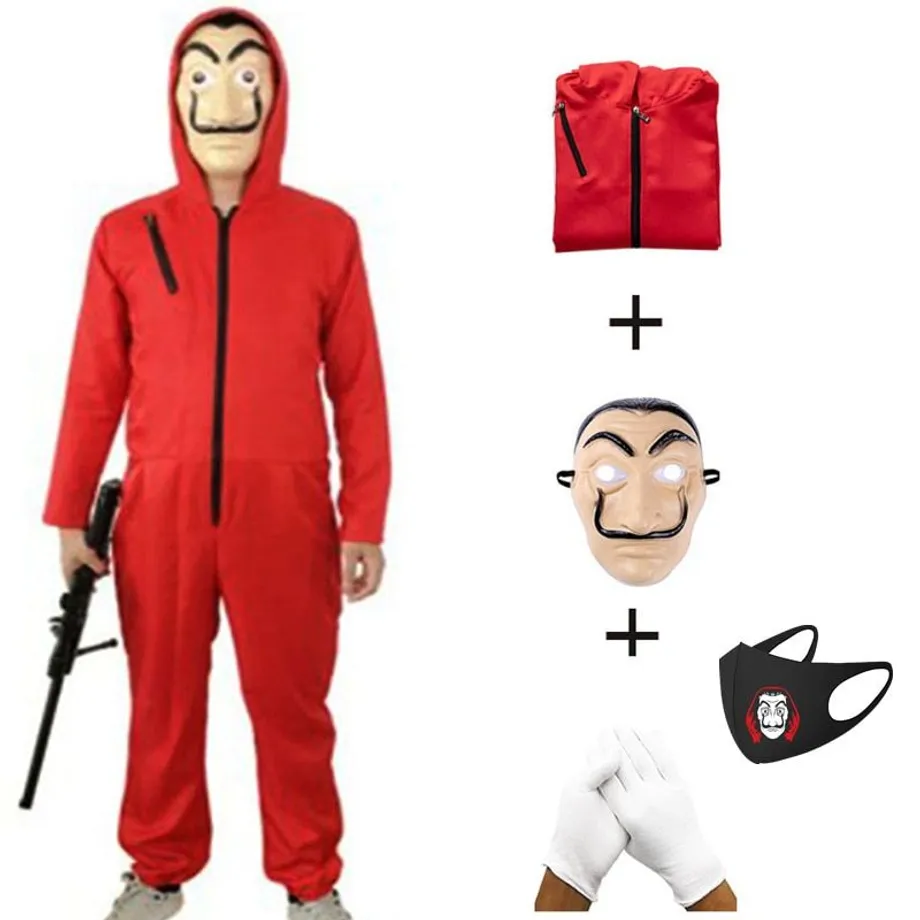 Unisex luxusní kostým La Casa De Papel 01 s