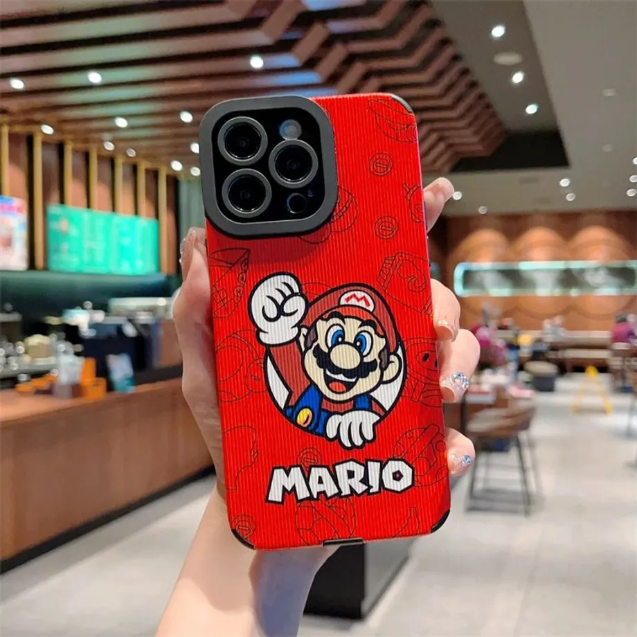 Trendy kryt na telefony iPhone s motivy animovaného Super Mario a jeho kamarádů