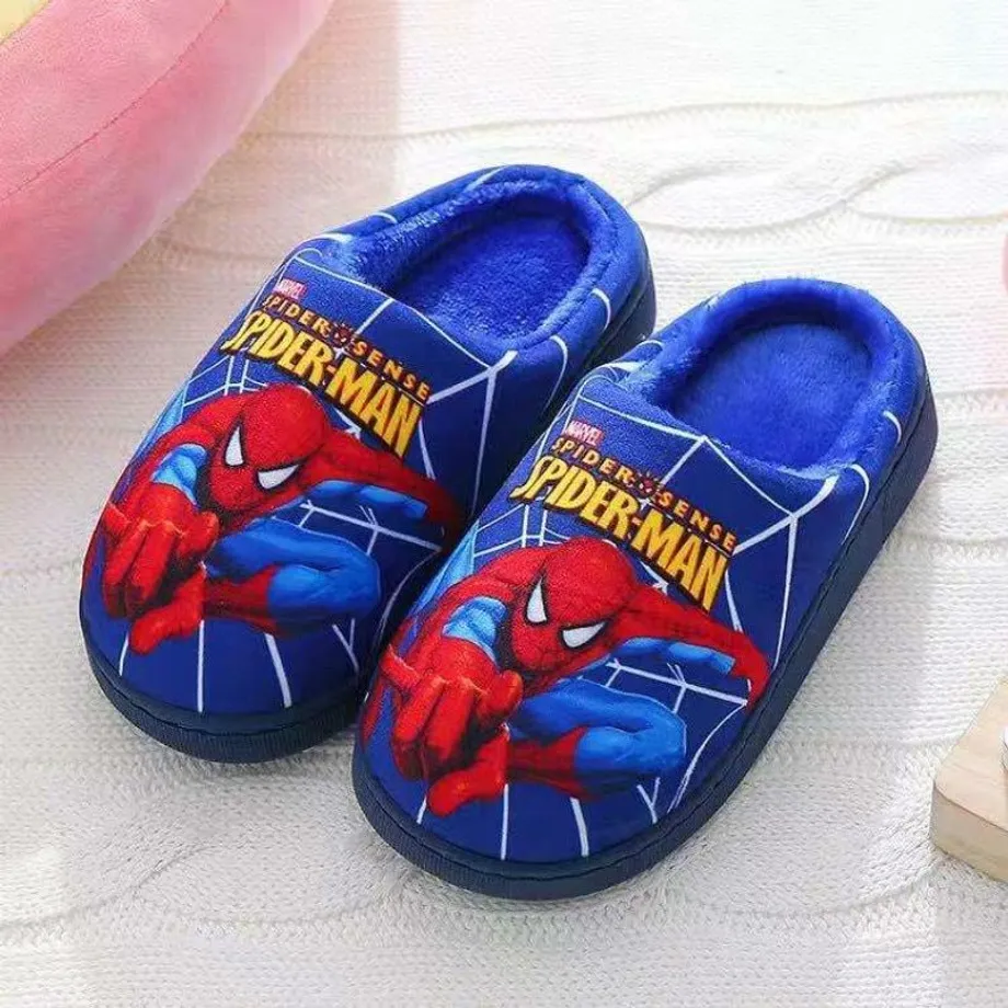 Dětské plyšové boty spiderman - různé barvy