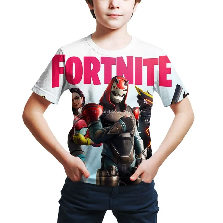 Chlapecké tričko se stylovým potiskem Fortnite