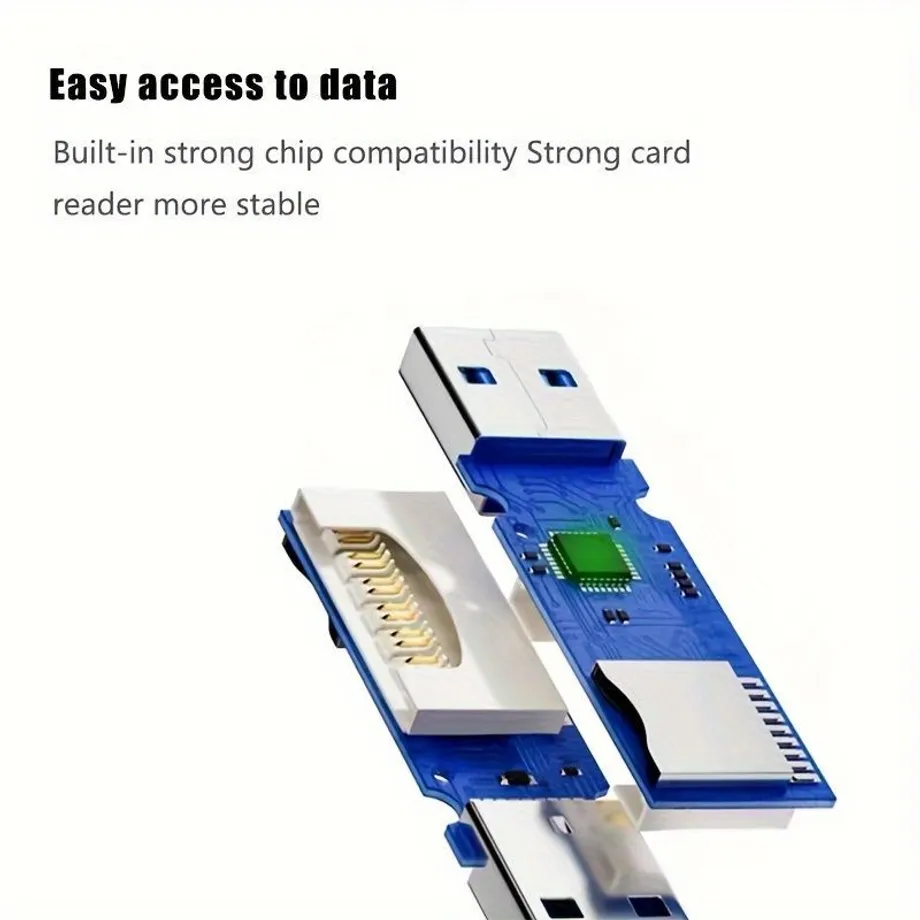 Čtečka karet SD a Mini SD/TF (USB 3.0/2.0) pro přenos fotek z fotoaparátu do počítače