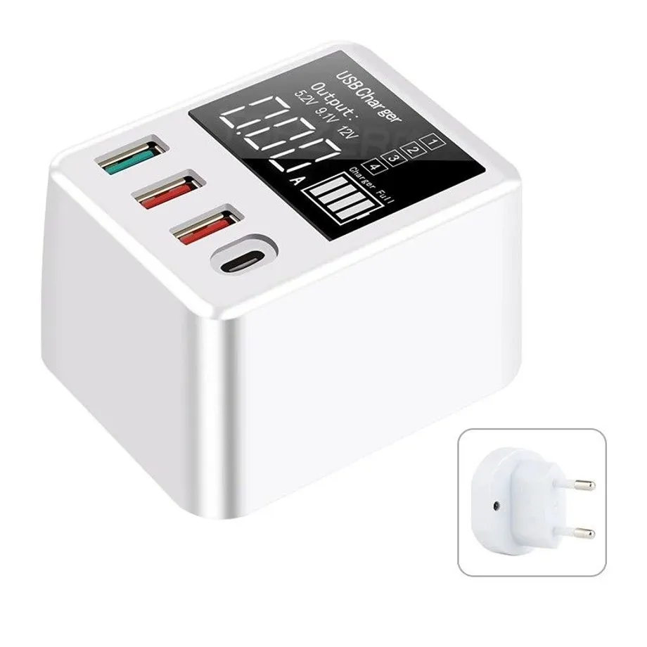 Síťový adaptér 3 USB porty / USB-C Quick Charge