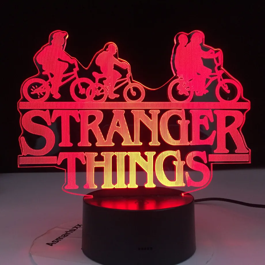 LED měnící se noční světlo Stranger Thing