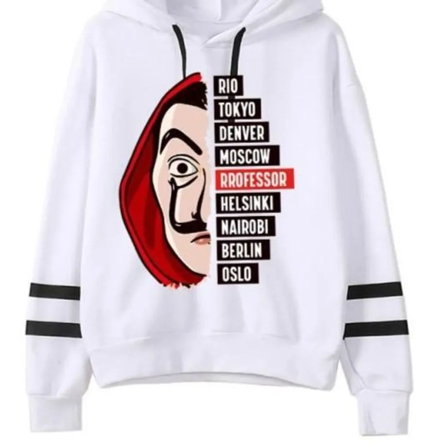 Unisex mikina Money Heist (La Casa De Papel) twwhite615 s