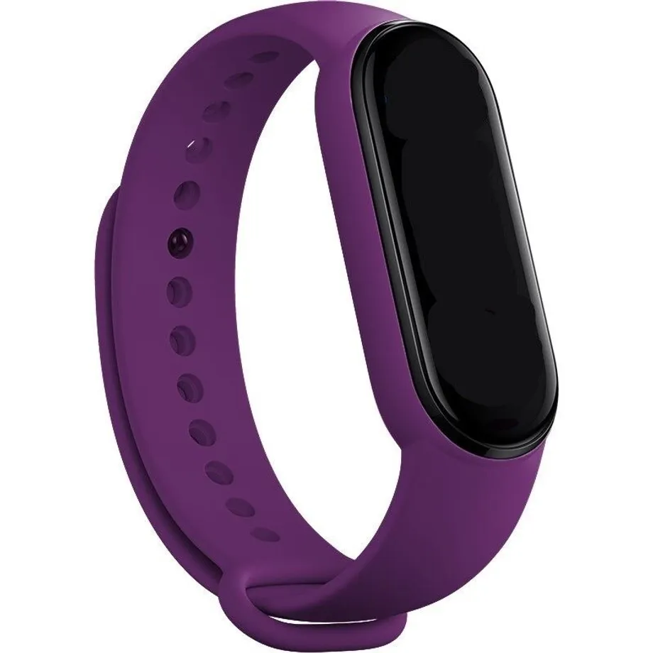 Silikonový řemínek pro Xiaomi Mi Band 5 / 6 Anthony silikonovy-reminek-pro-xiaomi-mi-band-5-6-t863-fialova