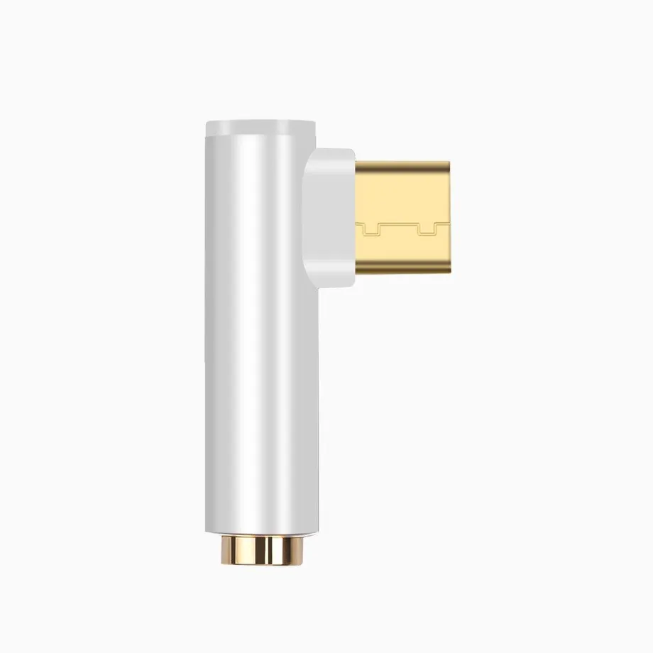 Zakřivený adaptér USB-C na 3,5mm jack