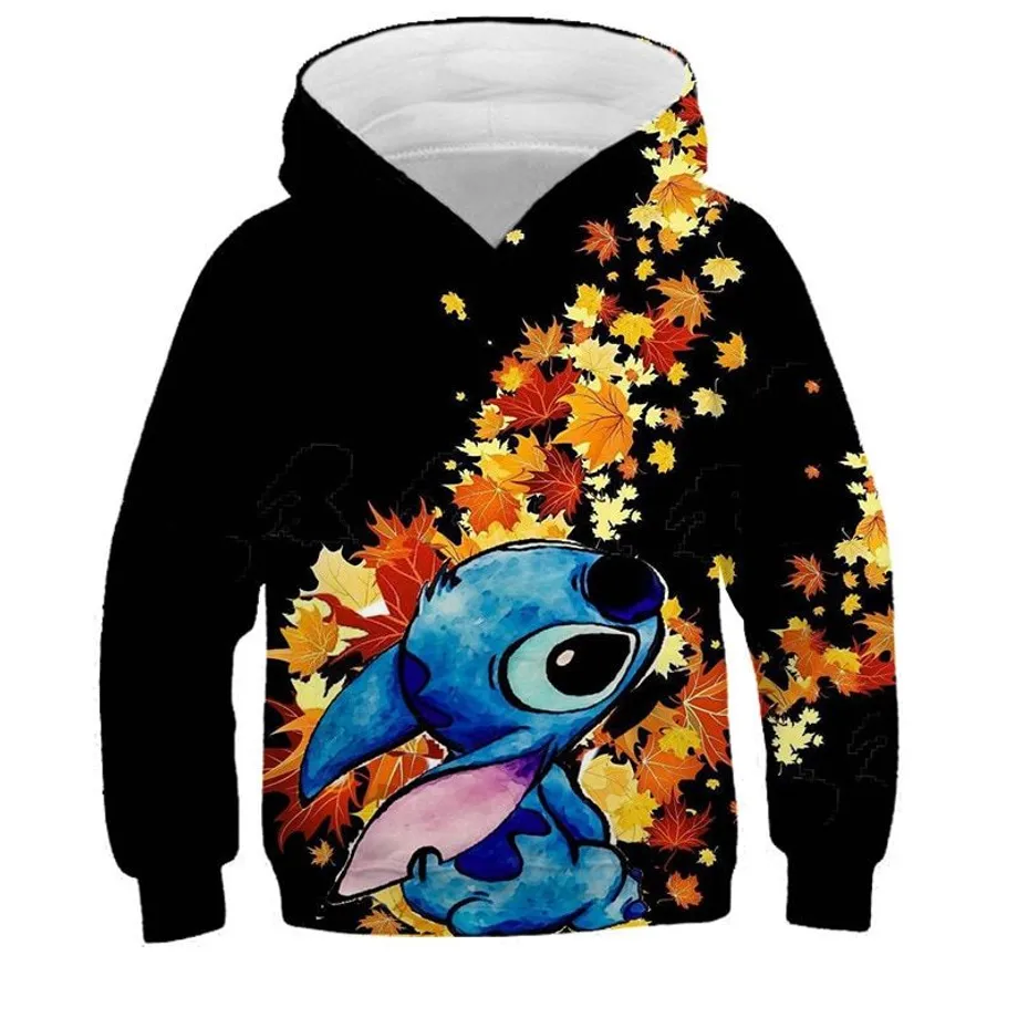 Dětská roztomilá mikina s kapucí Stitch