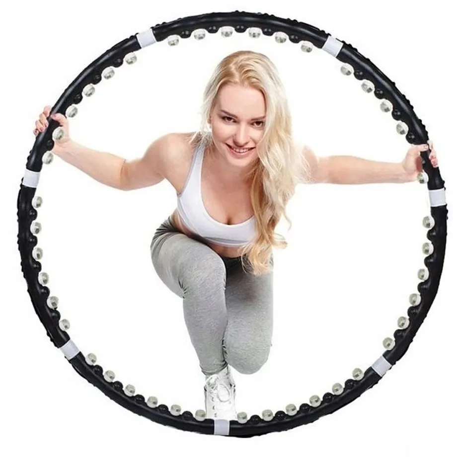 Hula Hoop masáž gymnastický kruh s magnety 90cm