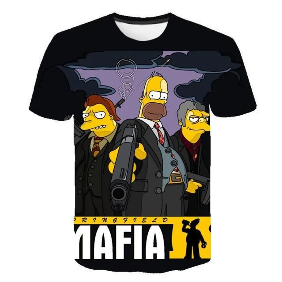 Unisex 3D tričko Simpsons 926 m