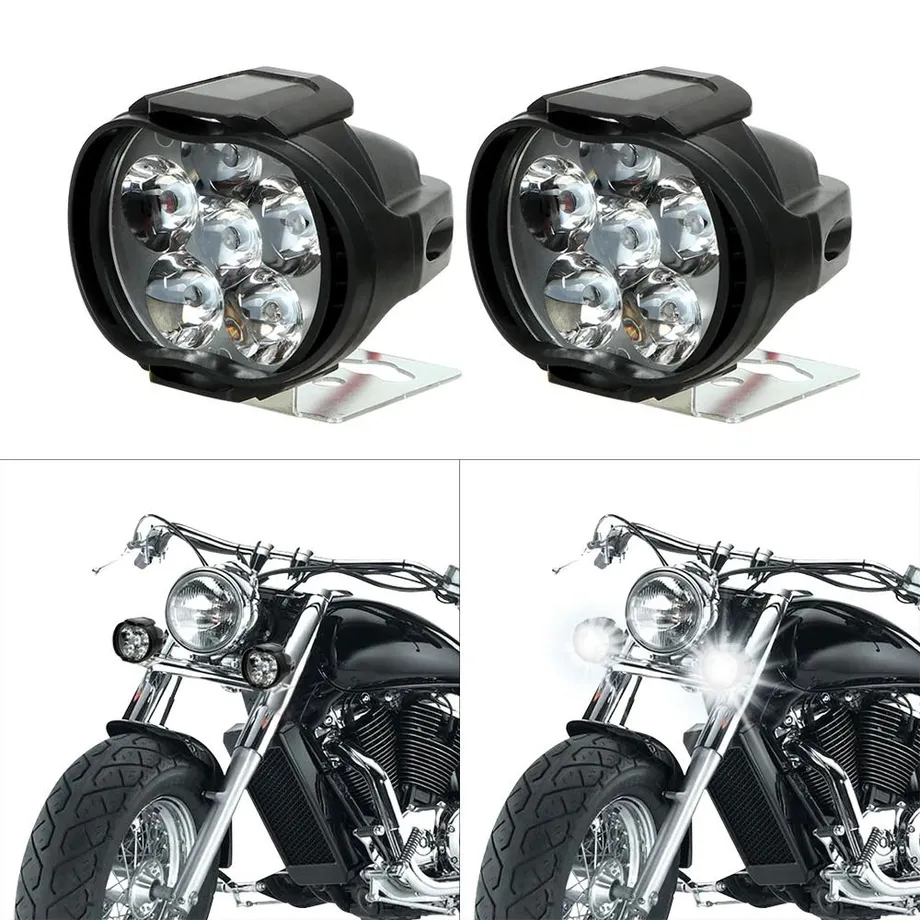 Přední LED světlo pro motocykl 2 ks