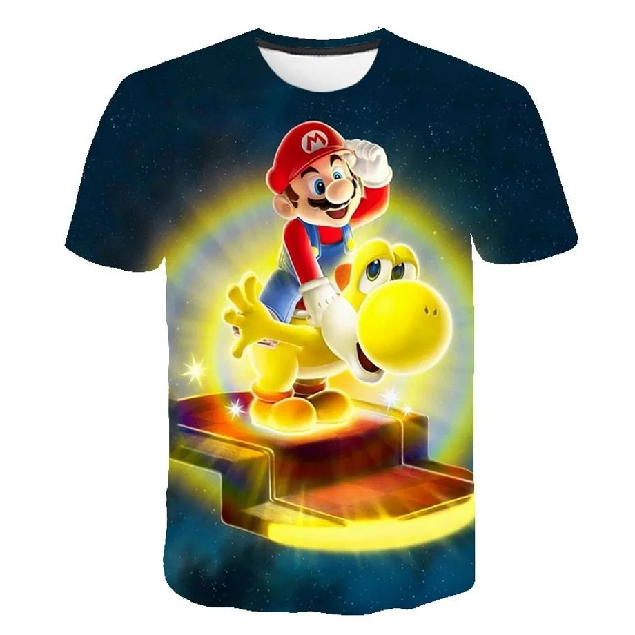 Krásné dětské tričko s 3D potiskem Mario