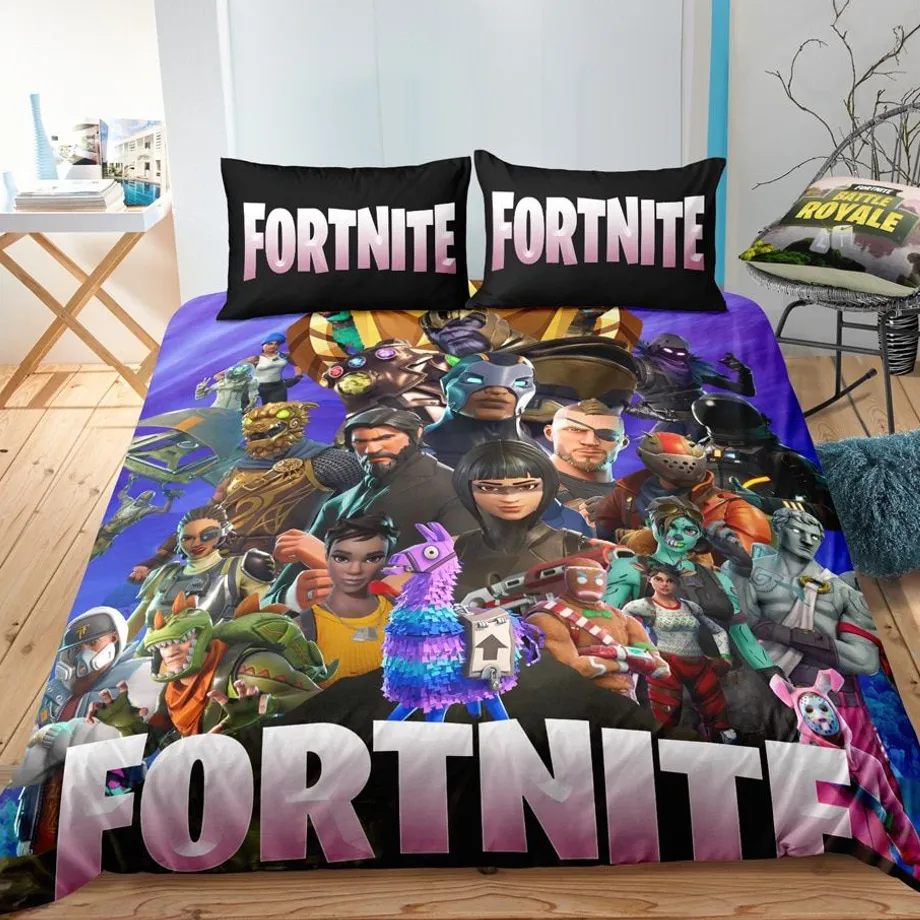 Stylové povlečení s trendy potiskem motivů Fortnite