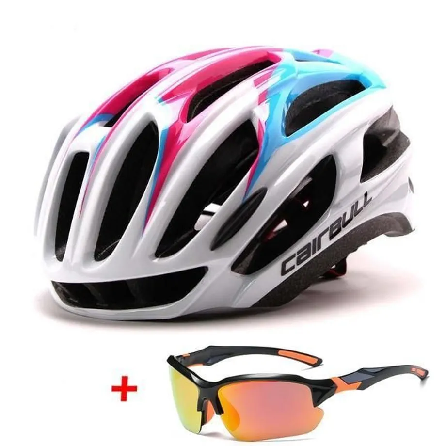 Ultralehká cyklistická helma pink-white-c l-57-63cm