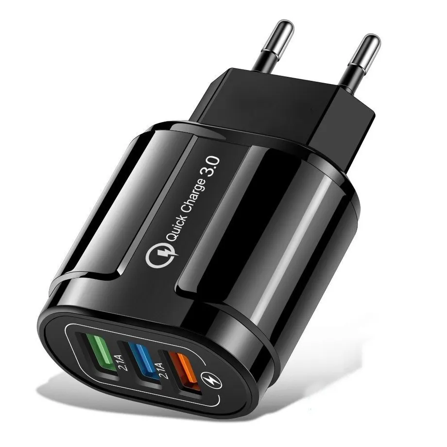 Síťový adaptér USB Quick Charge 3 porty