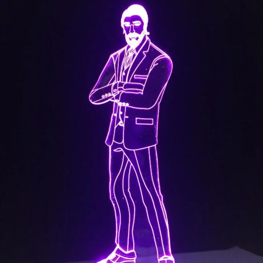 Krásná stolní 3D lampa Fortnite 3d led lamp 11