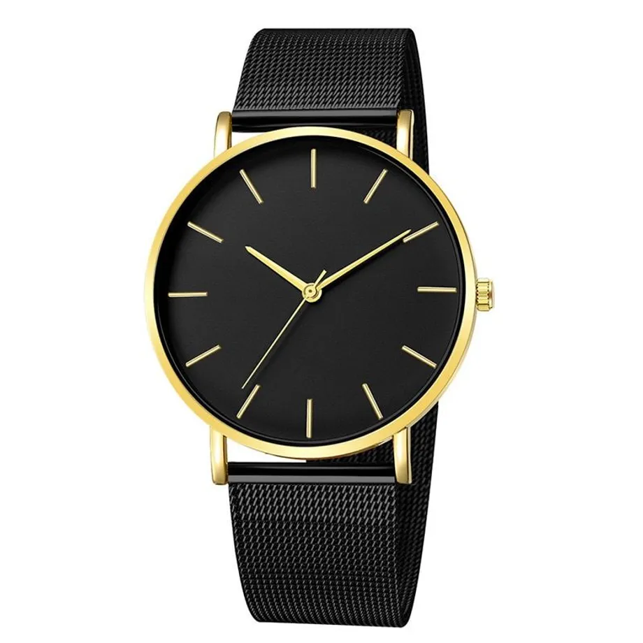 Dámské hodinky Stainless gold-black-black