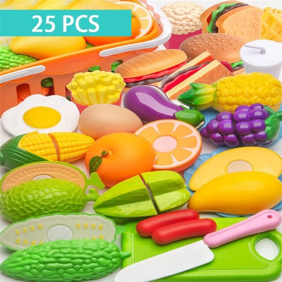 Sada plastových potravin pro děti Play Food Toy