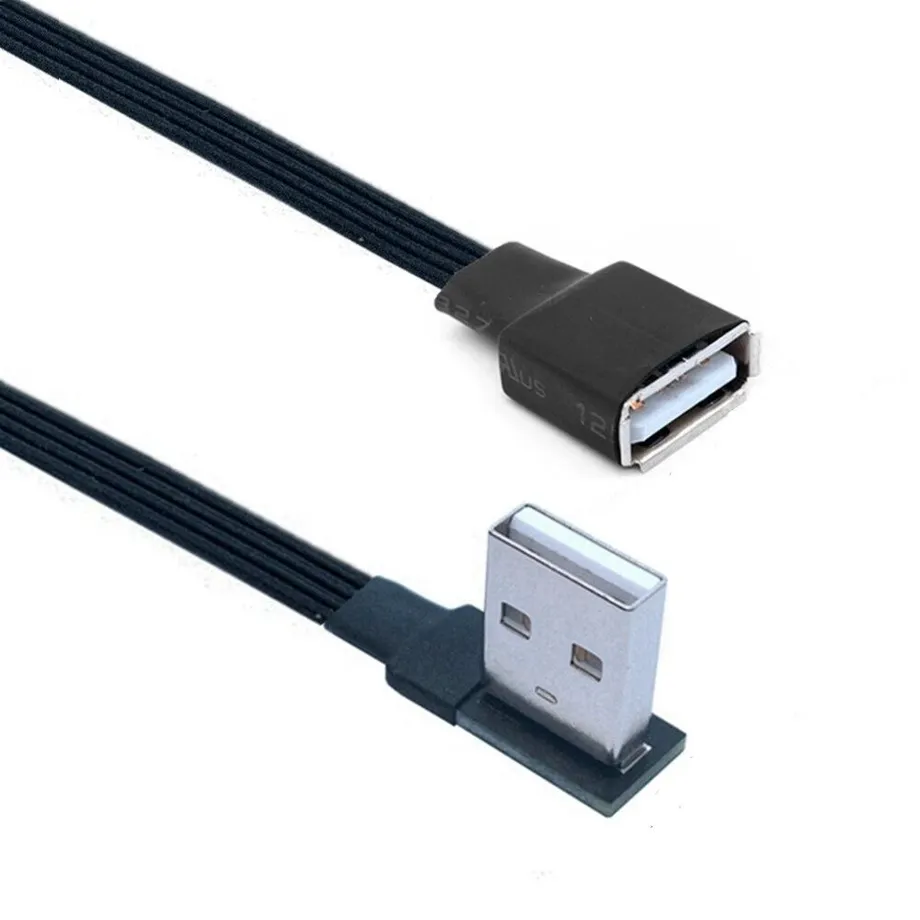 Plochý prodlužovací kabel USB.0 /F 0 cm Riley 3 10cm