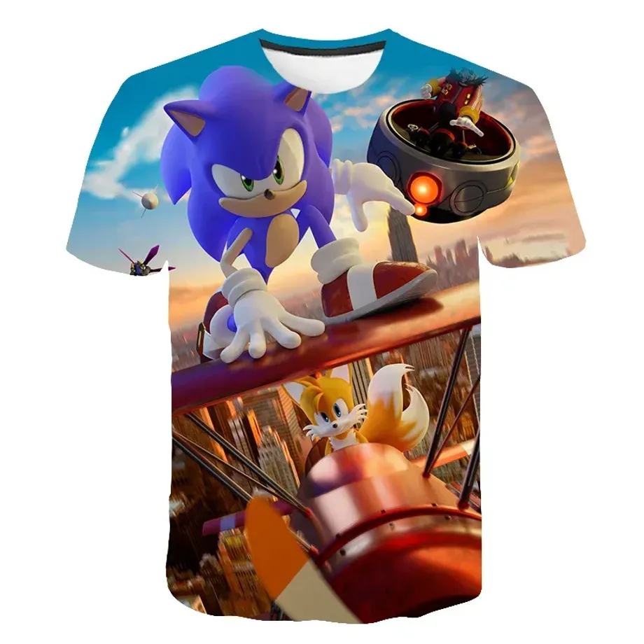 Dětské triko s potiskem různých motivů ježka Sonic