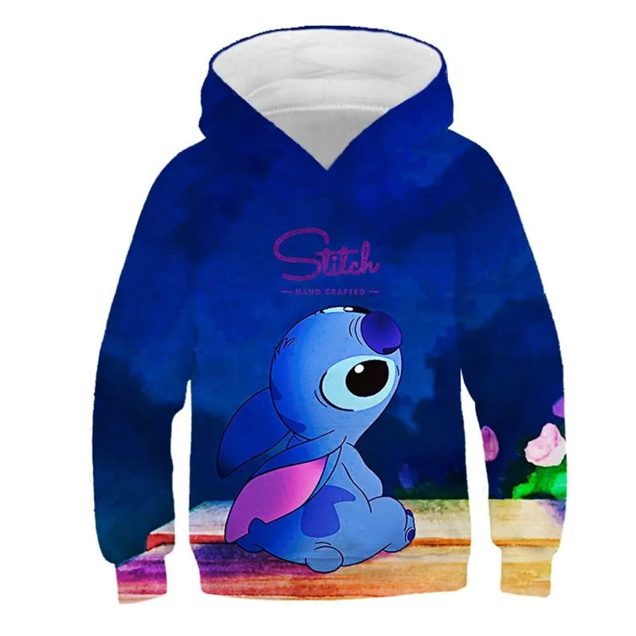 Dětská roztomilá mikina s kapucí Stitch