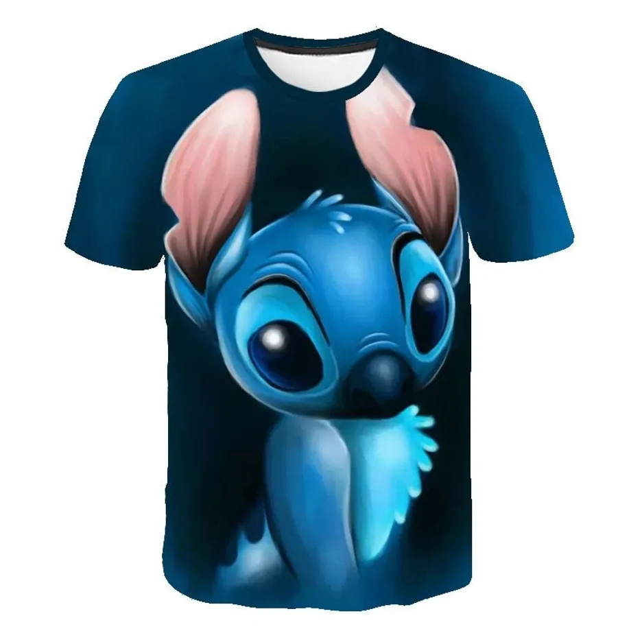 Dětské luxusní tričko s krátkým rukávem s potiskem oblíbené Disney postavy Stitch Jayceon