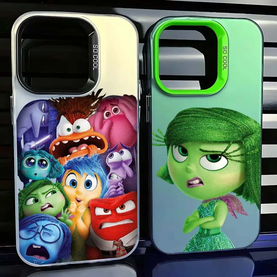 Trendy silikonový kryt na telfony iPhone s motivy oblíbených postav z pohádky V hlavě 2 - Inside Out 2