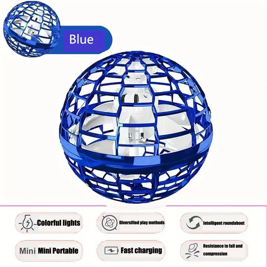Indukční Létající Míč Magický Rotující Létající Míč Dráha Letu Zdarma Rotující Létající Míč Indukční Dron Halloween/Den Díkůvzdání/vánoční Dárek