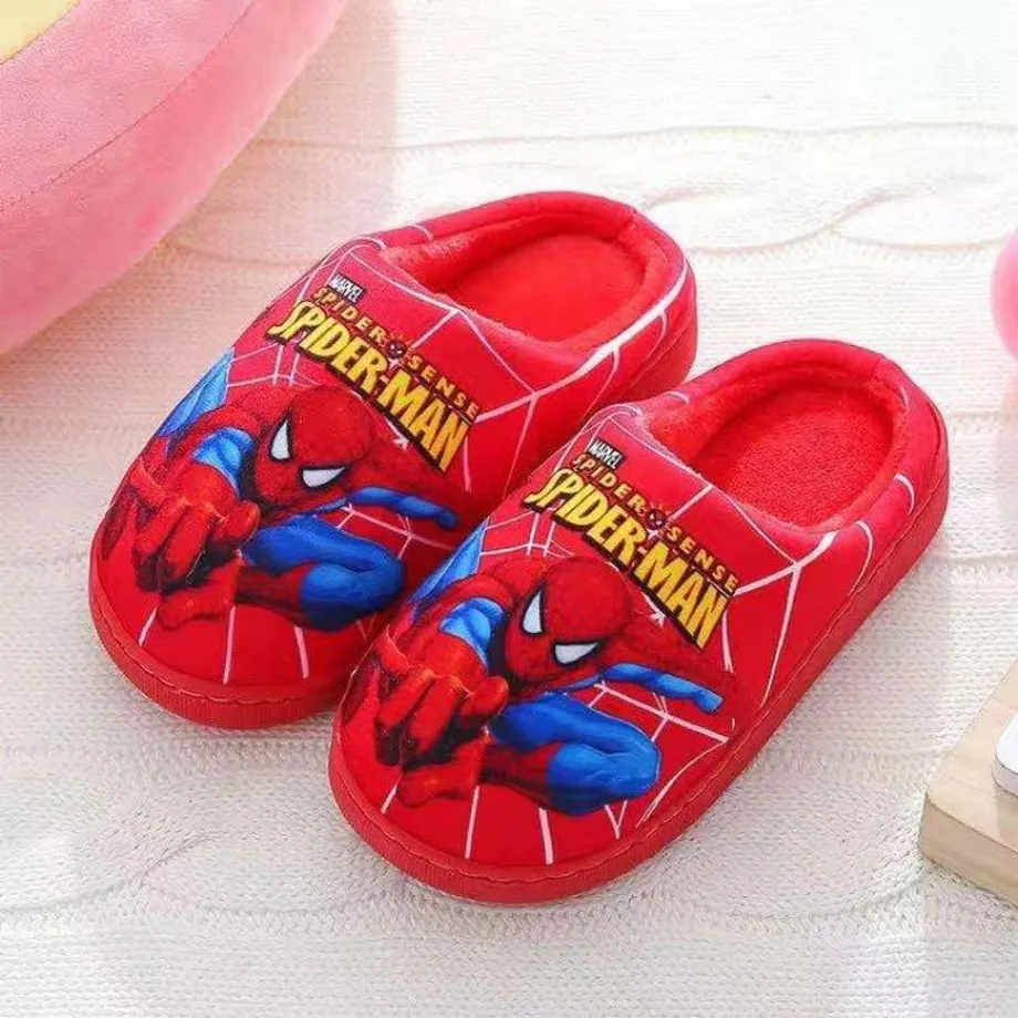 Dětské plyšové boty spiderman - různé barvy