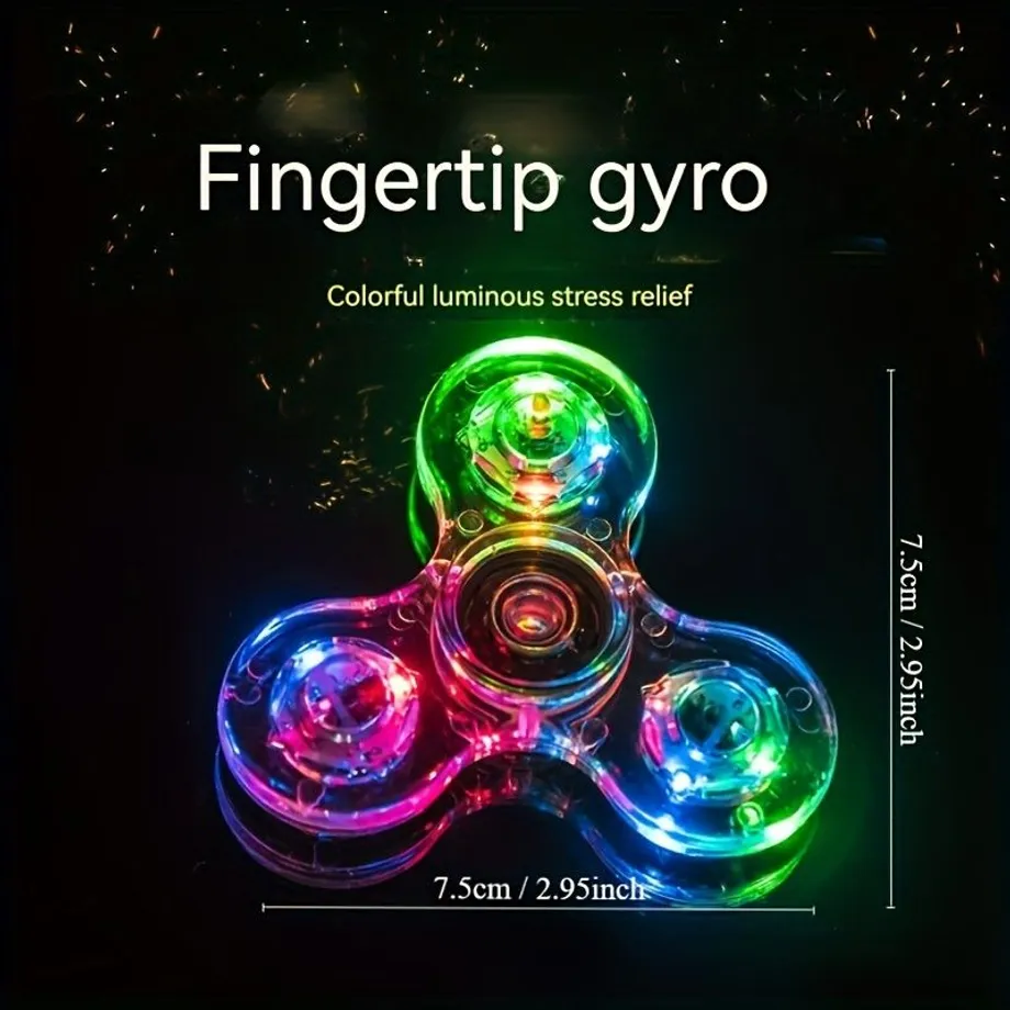 Barevný LED Fidget Spinner - Hvězda klidu pro malé šampiony