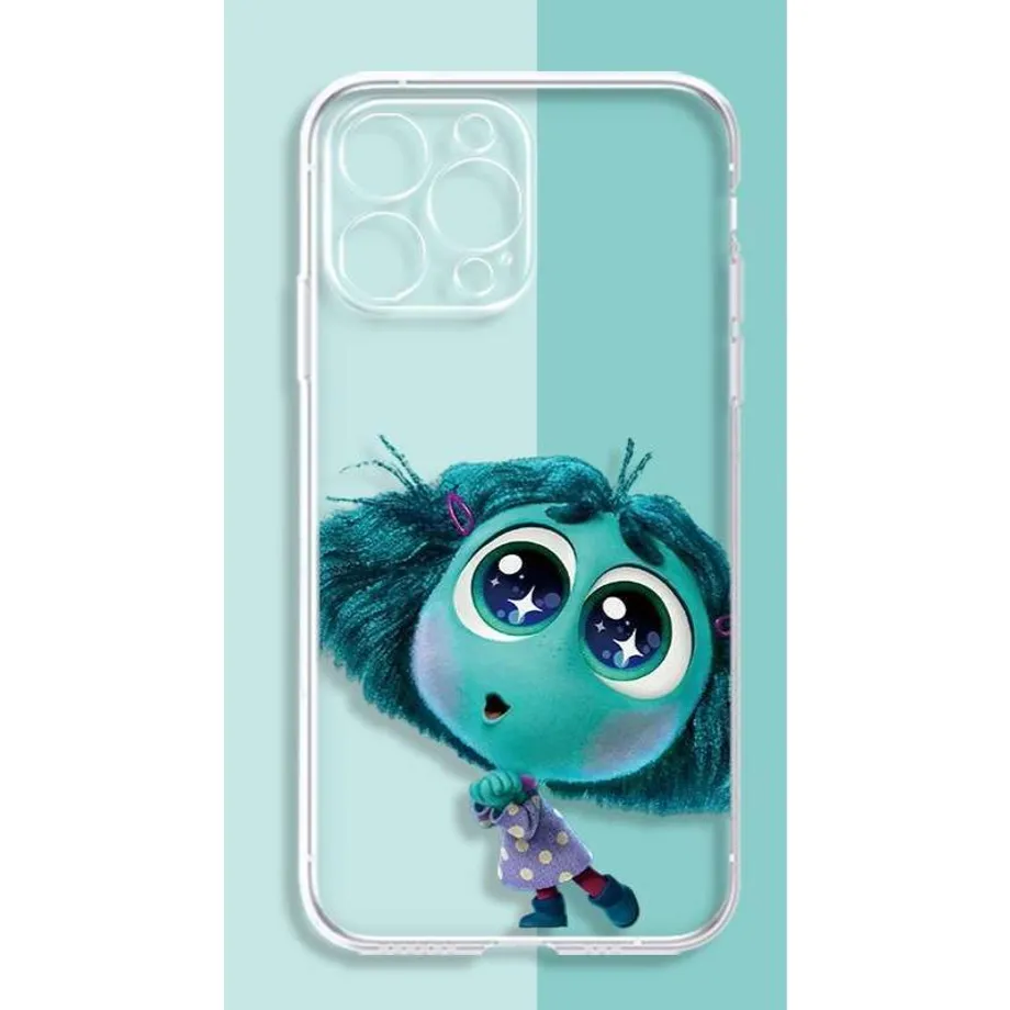 Transparentní kryt na telefony iPhone s motivy postav z pohádky V hlavě 2 - Inside Out 2