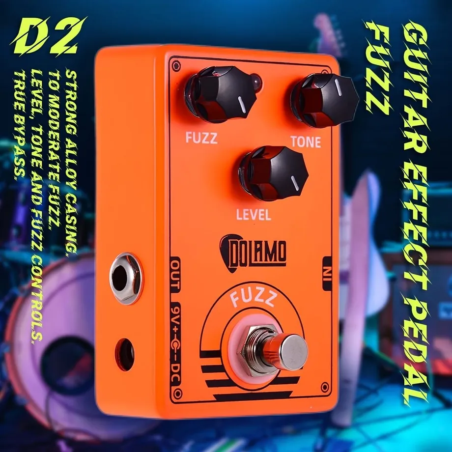 1x D-2 FUZZ kytarový efekt s True Bypass pro elektrokytaru