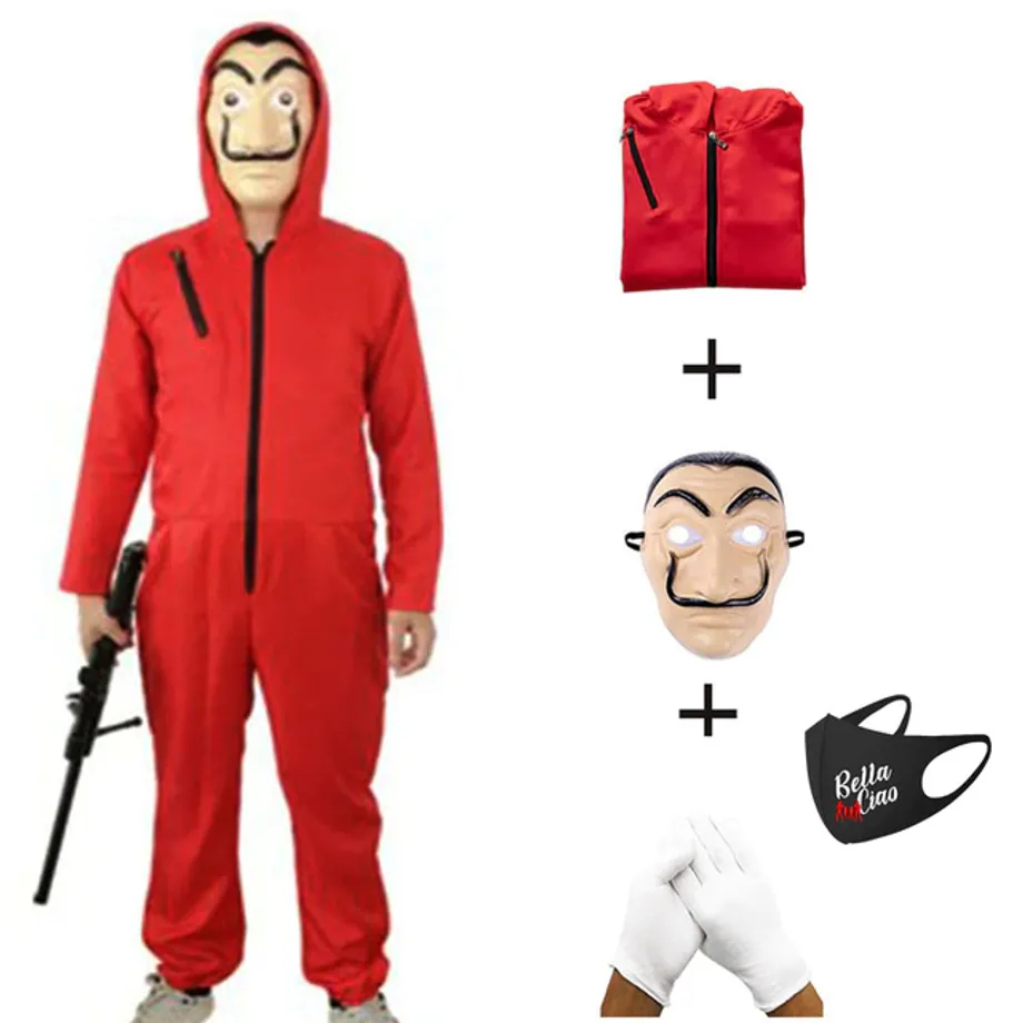 Unisex luxusní kostým La Casa De Papel 09 xl