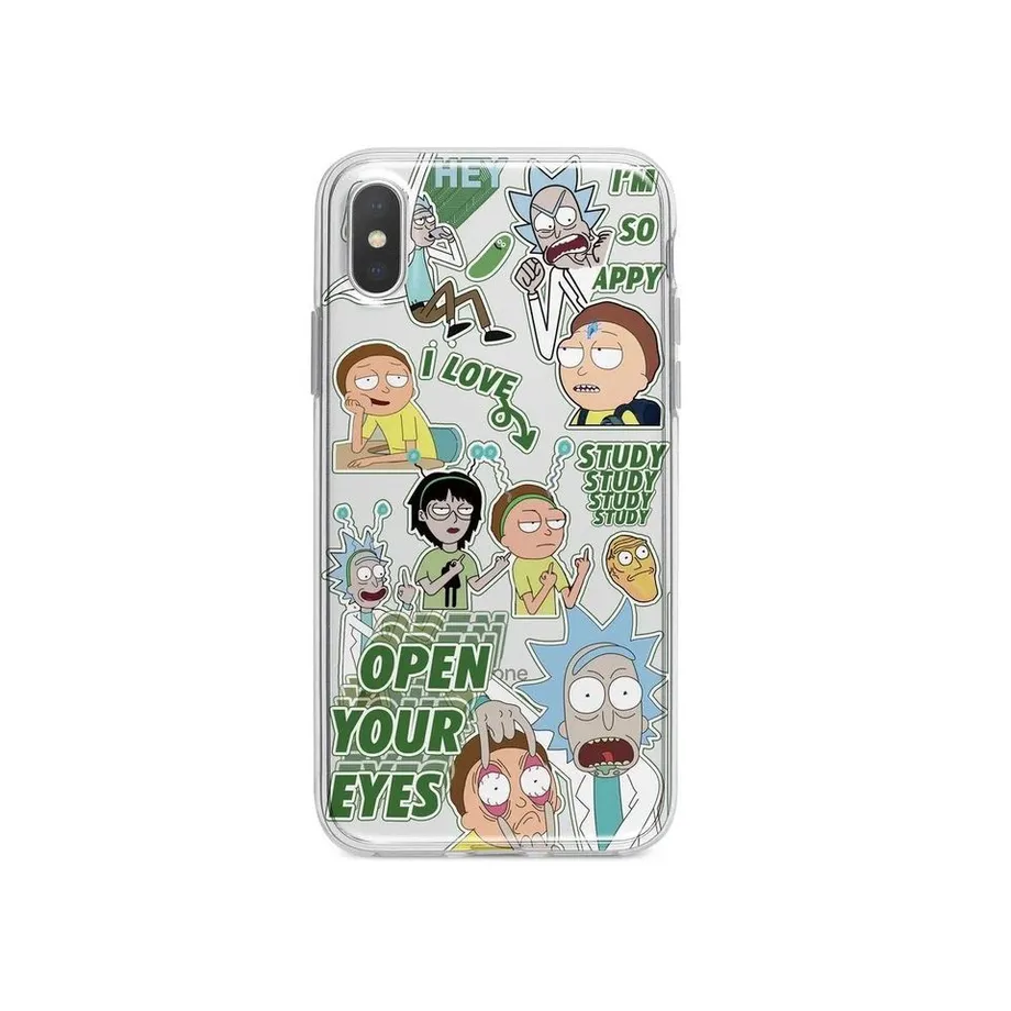 Kryt na telefon iPhone s motivem seriálu Rick a Morty