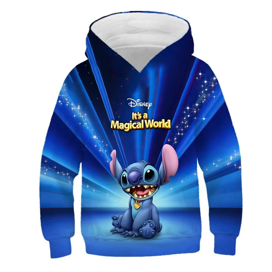 Dětská roztomilá mikina s kapucí Stitch