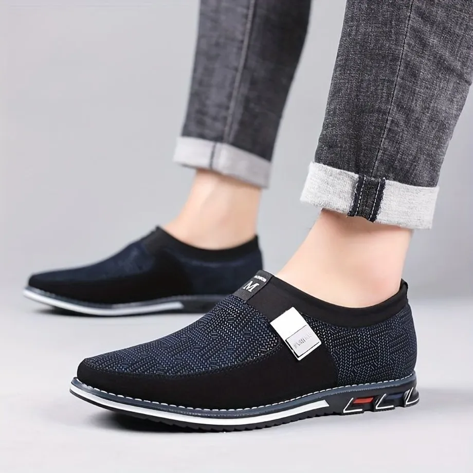 Pánské společensky-ležérní slip-on loafersy v pestrých barvách - pohodlné procházky i formální příležitosti