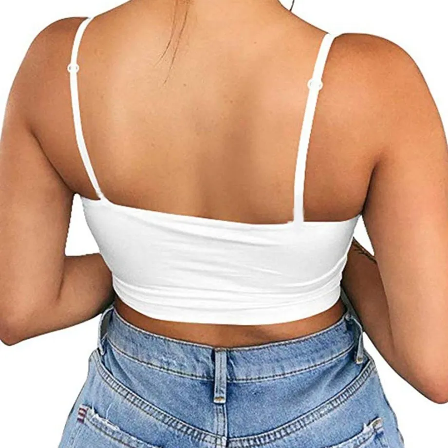 Dámský croptop s průstřihy na léto