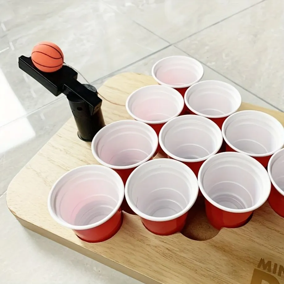 Sada Mini Drinking Pong, Drinking Pong Table Hry Na Pití, PP Plastový Kelímek Pro Párty Hru