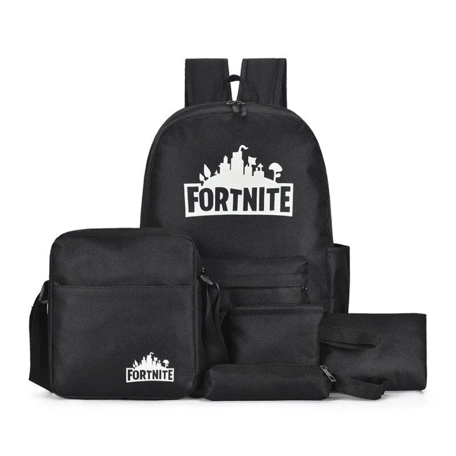 Sada dětských tašek s motivem počítačových her Fortnite A set of 5 pieces