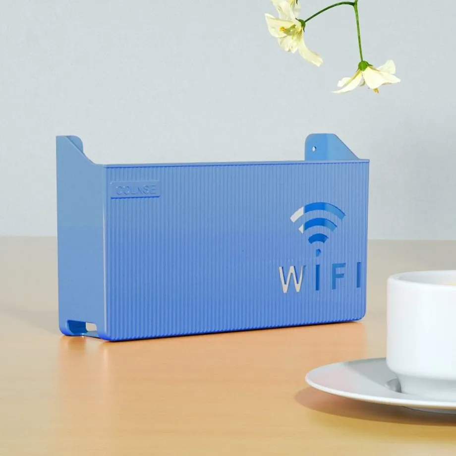 Nástěnný plastový box na wifi router