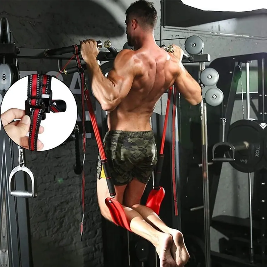 Odporový pás pro trenažér Pull-up: Efektivně trénuje přitahování, ale může také pasivně trénovat jiné svalové skupiny.