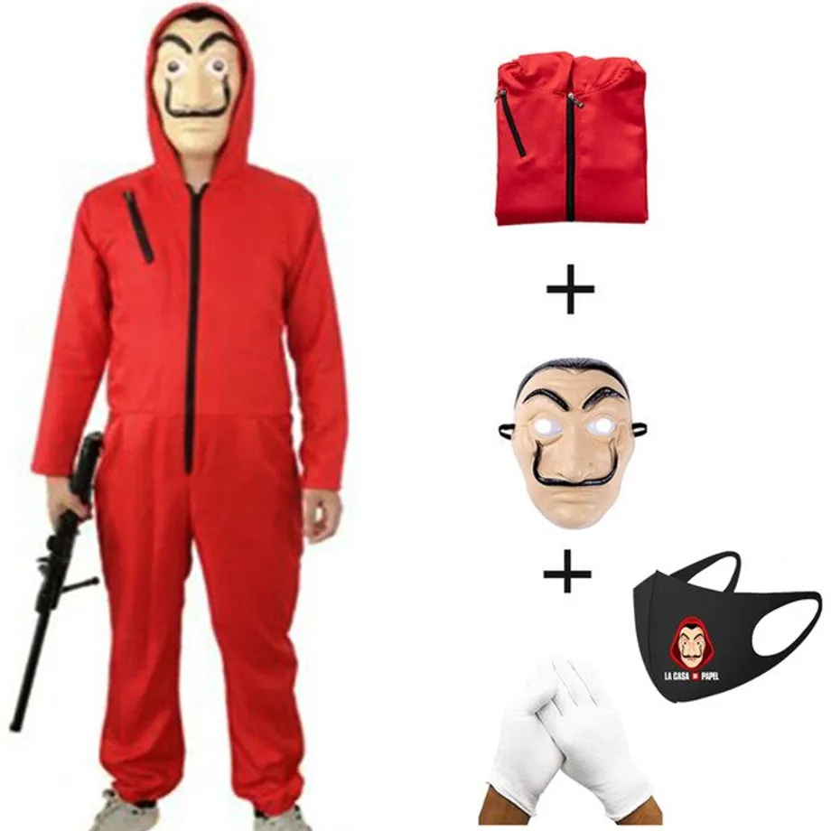 Unisex luxusní kostým La Casa De Papel 11 s