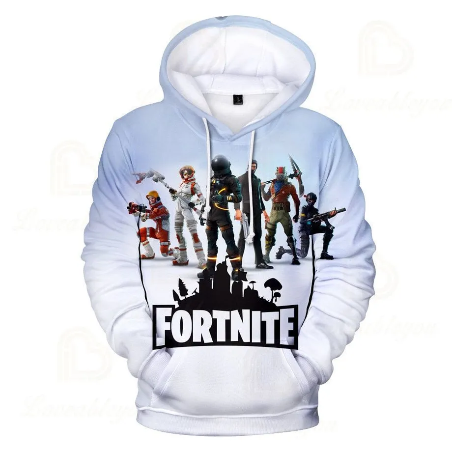 Unisex trendy mikina s potiskem Fortnite