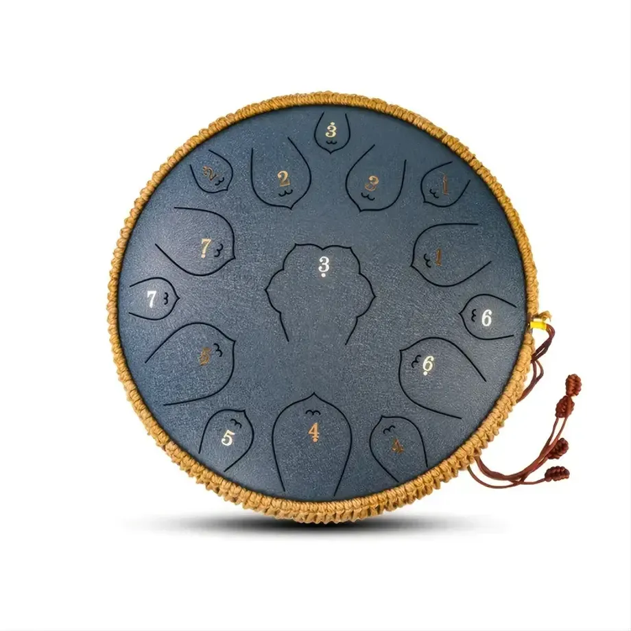 13 Steel Tongue Drum F Key Hanplate Perkusní Nástroj - Ideální Pro Hudební Výchovu, Koncerty, Duchovní Léčení, Jógu A Meditaci