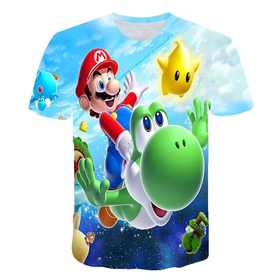 Krásné dětské tričko s 3D potiskem Mario 3119 11 let