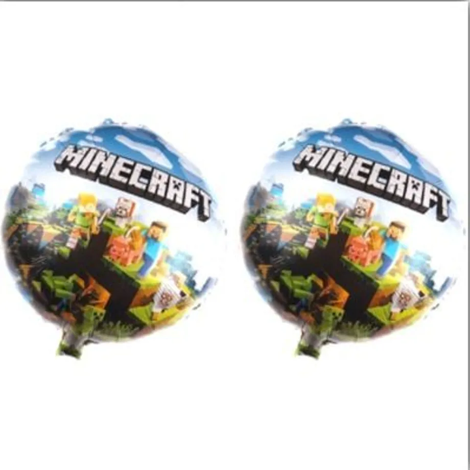 Stylové dekorace s motivem počítačové hry Minecraft 2pcs balloon