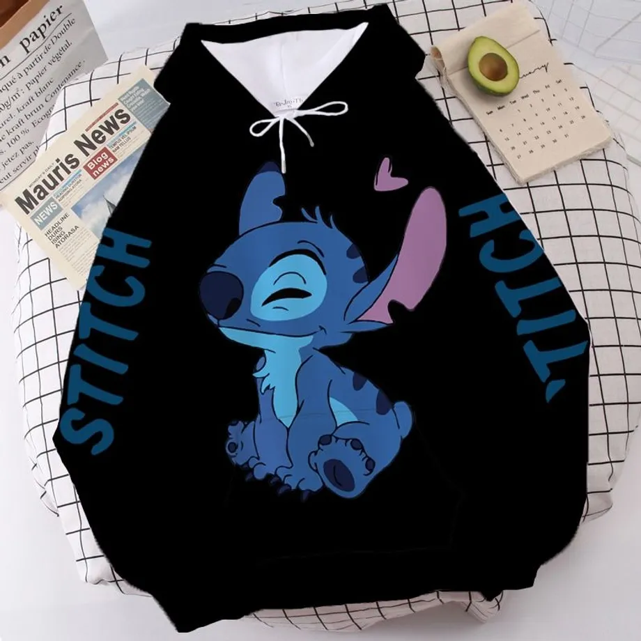 Trendy mikina v různých barvách s potiskem oblíbené Disney postavy Stitche Jullius