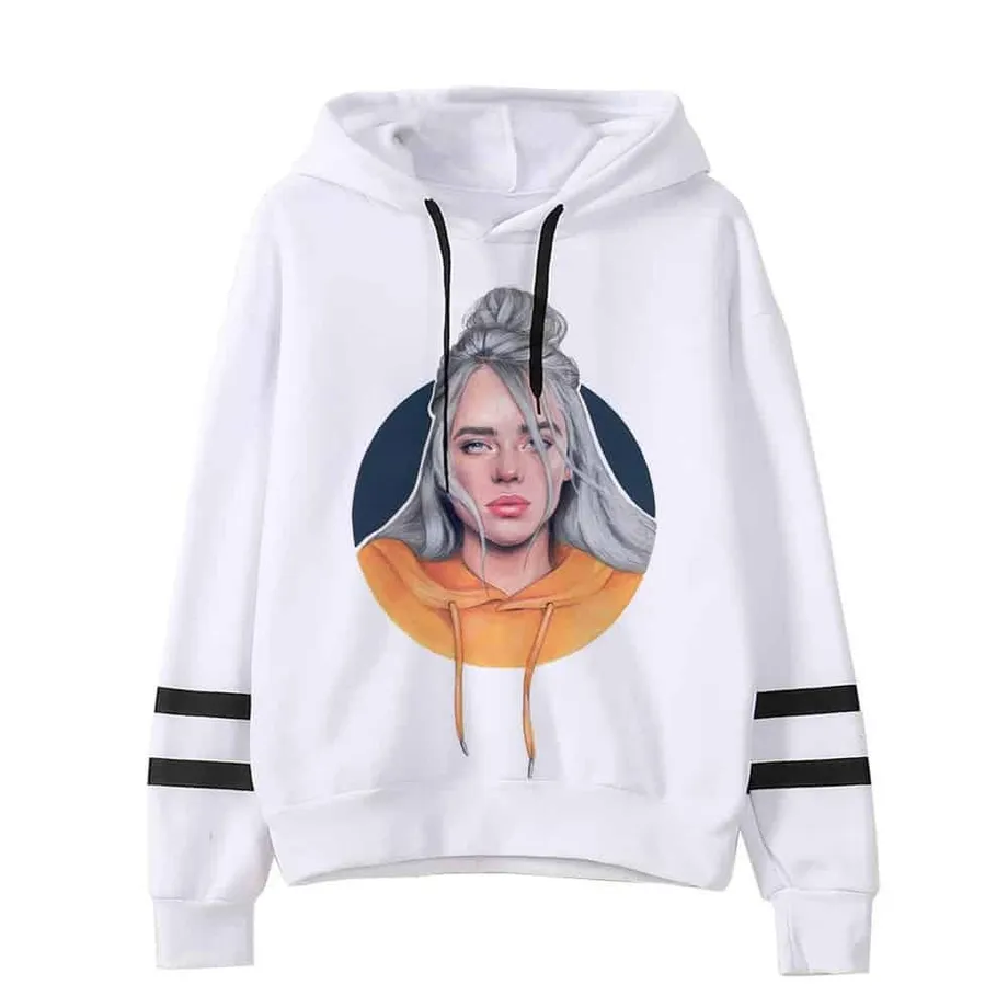 Mikina s kapucí ve stylu croptop Billie Eilish