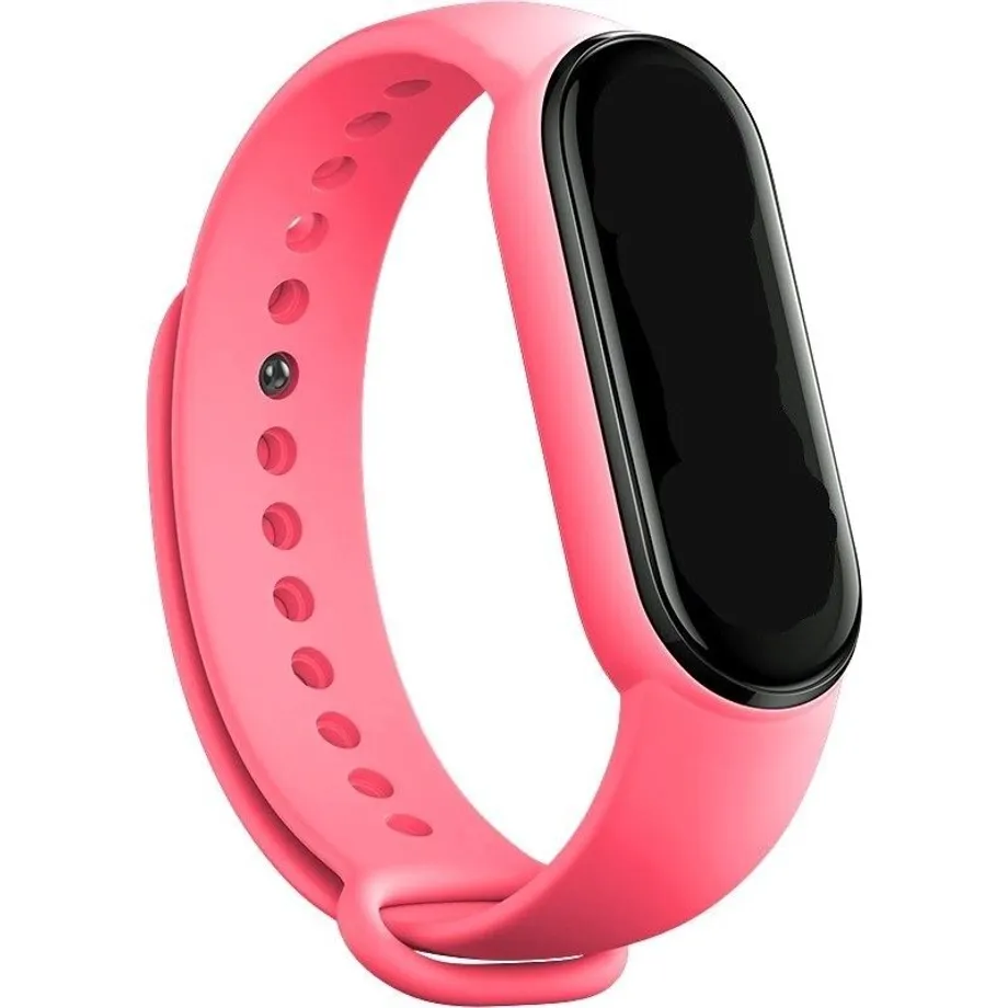 Silikonový řemínek pro Xiaomi Mi Band 5 / 6 Anthony silikonovy-reminek-pro-xiaomi-mi-band-5-6-t863-tmave-ruzova